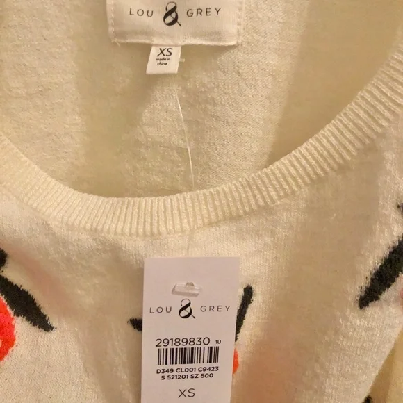 Lou & Grey Orange Sweater Tank Top NWT - Picture 3 of 5